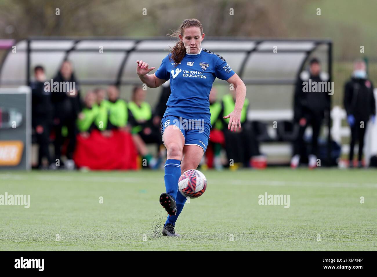 DURHAM, ROYAUME-UNI. 13th MARS Sarah Robson de Durham Women lors du match de championnat féminin de la FA entre Durham Women FC et Coventry United au château de Maiden, à Durham City, le dimanche 13th mars 2022. (Credit: Mark Fletcher | MI News) Credit: MI News & Sport /Alay Live News Banque D'Images