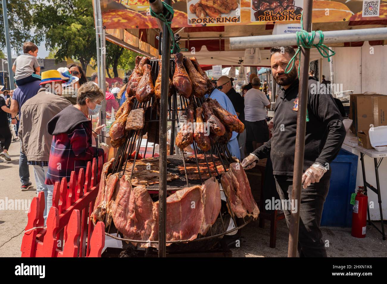 Miami, Floride, États-Unis - 13 mars 2022 : Festival annuel de musique Calle Ocho ; à Little Havana à Miami, FL Banque D'Images
