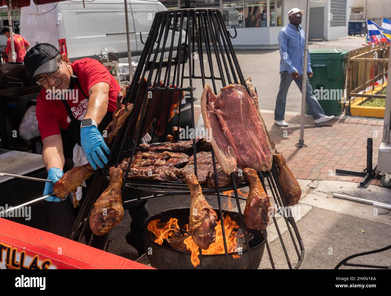 Miami, Floride, États-Unis - 13 mars 2022 : Festival annuel de musique Calle Ocho ; à Little Havana à Miami, FL Banque D'Images