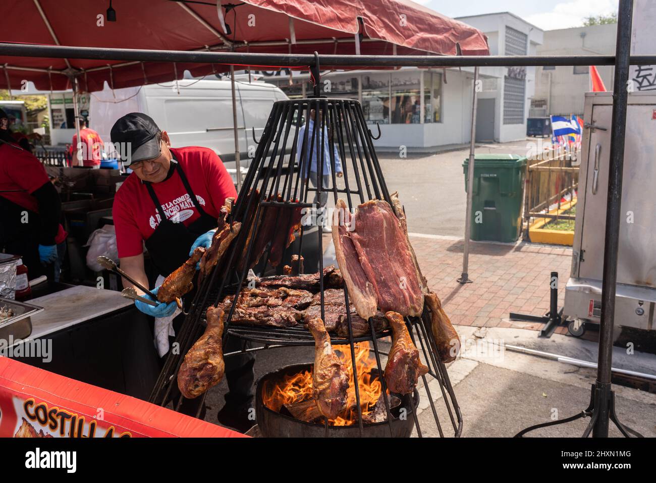 Miami, Floride, États-Unis - 13 mars 2022 : Festival annuel de musique Calle Ocho ; à Little Havana à Miami, FL Banque D'Images