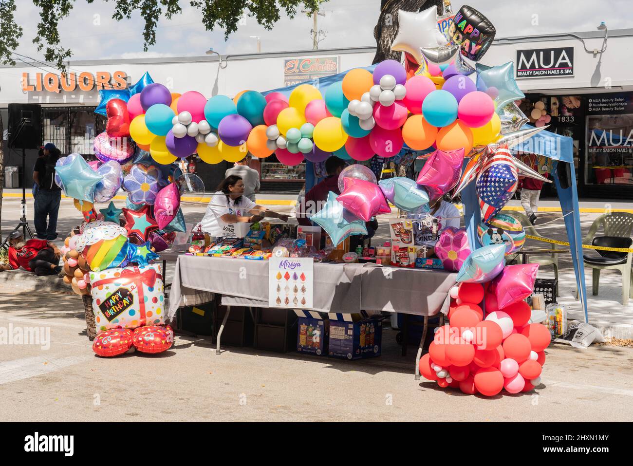 Miami, Floride, États-Unis - 13 mars 2022 : Festival annuel de musique Calle Ocho ; à Little Havana à Miami, FL Banque D'Images