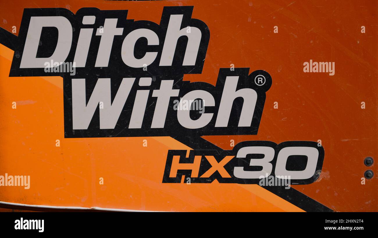 Pelle à vide HX 30 de Ditch Witch. Banque D'Images