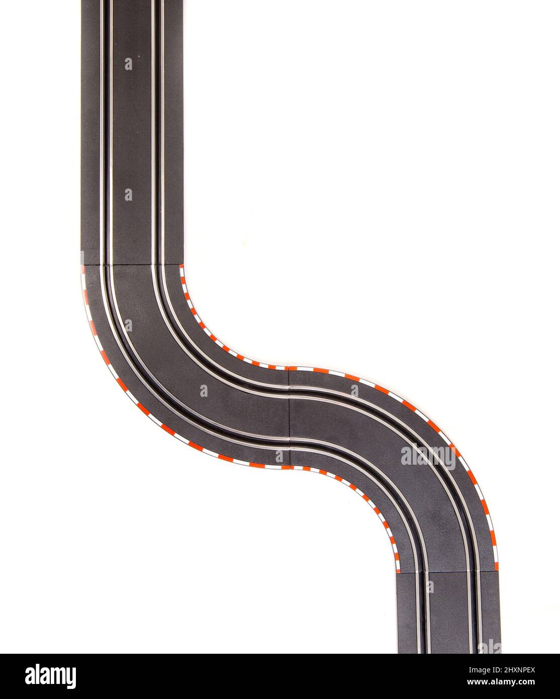 circuit scalextric avec boucle, échelle 1/43 Banque D'Images