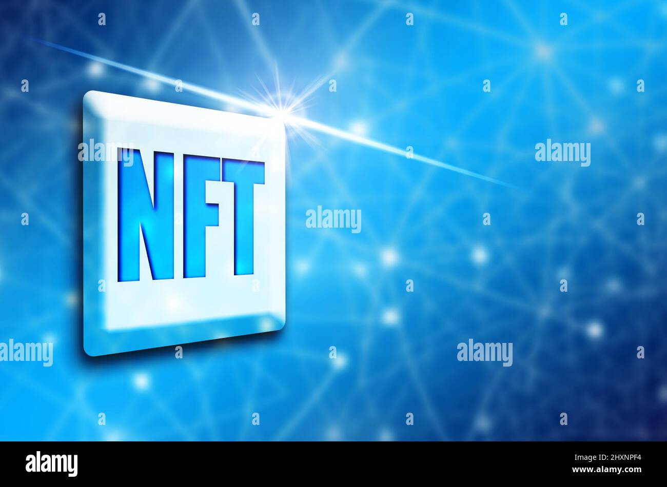 NFT - jetons non fongibles Banque D'Images
