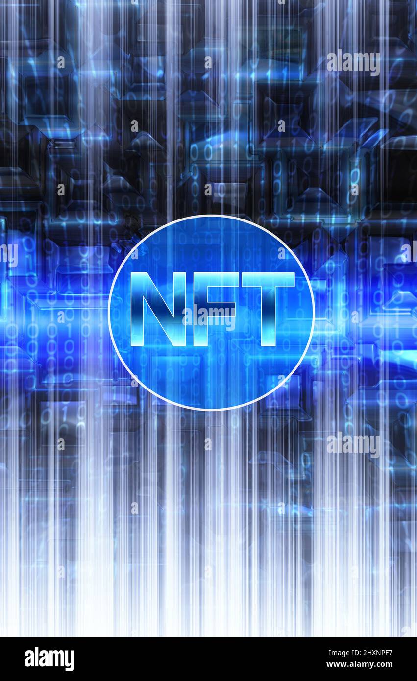 NFT - jetons non fongibles Banque D'Images