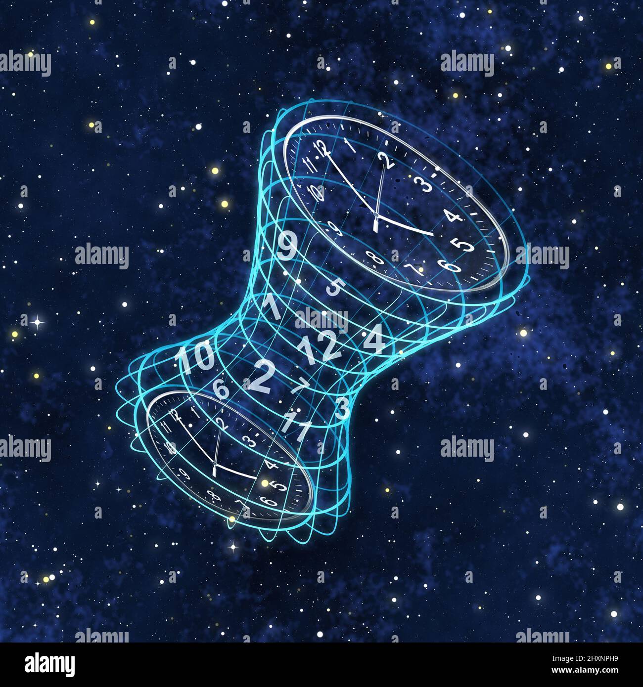 wormhole et espace-temps concept Banque D'Images