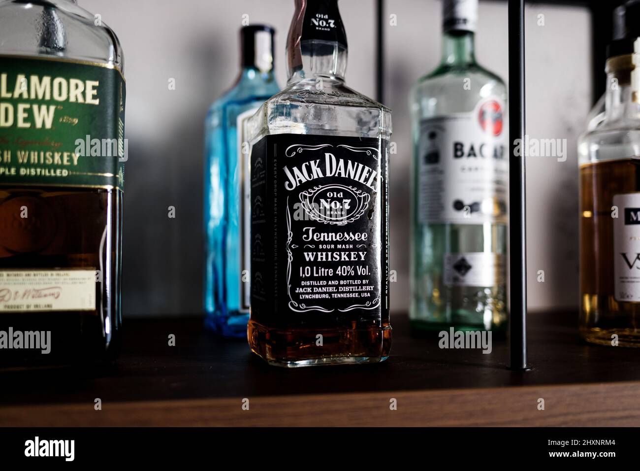 Minsk, Bélarus, mars 2022 Jack Daniels Whiskey est l