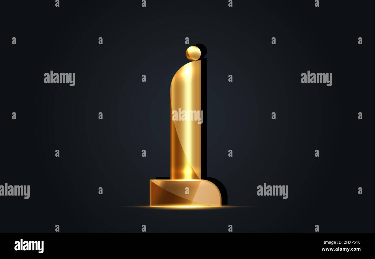 icône trophée d'or isolée sur fond noir. Icône de la Golden Academy Award. Concept du prix des films et des symboles du cinéma. Illustration vectorielle Illustration de Vecteur icône trophée d'or isolée sur fond noir. Icône de la Golden Academy Award. Concept du prix des films et des symboles du cinéma. Illustration vectorielle Illustration de Vecteur