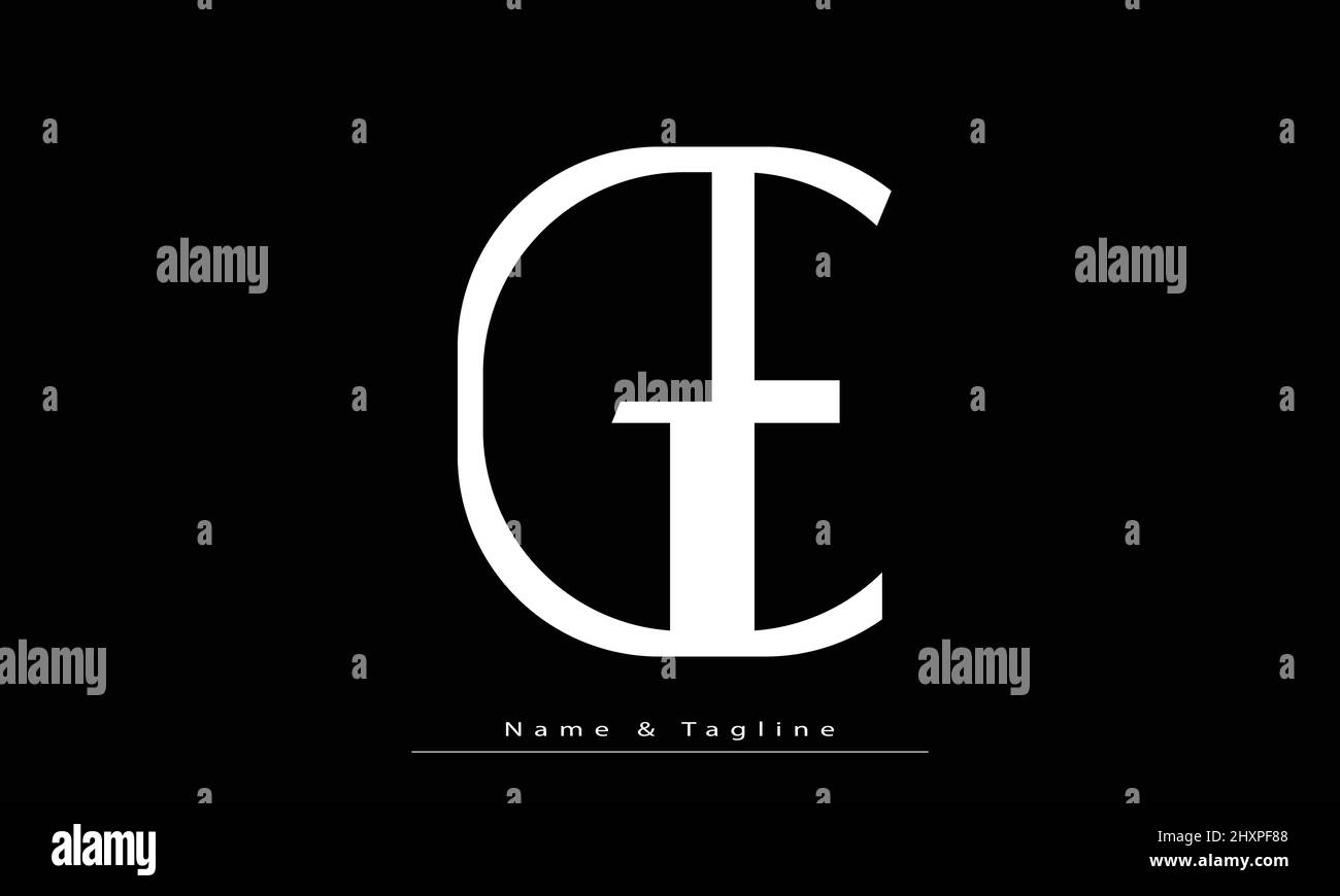 Lettres de l'alphabet initiales Monogram logo GE , EG Illustration de Vecteur