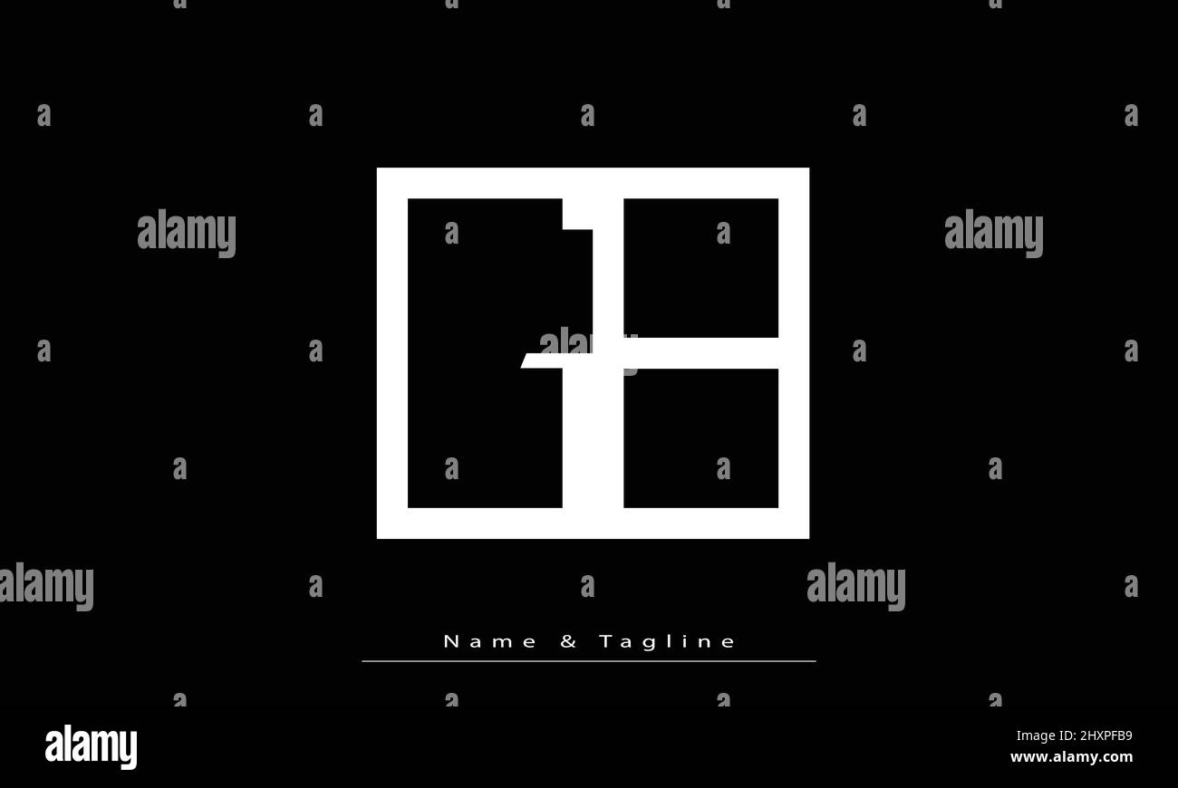 Lettres de l'alphabet initiales Monogram logo GB , BG Illustration de Vecteur