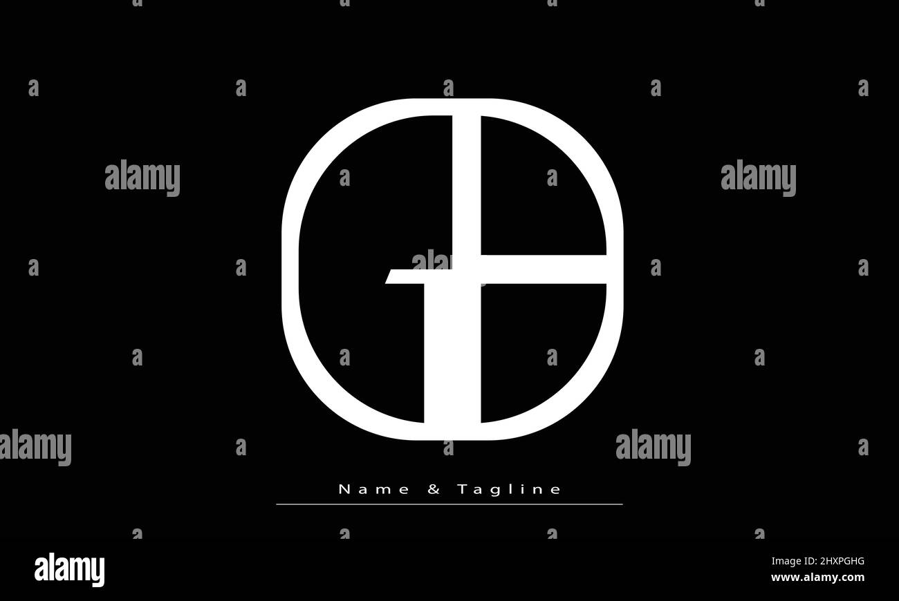 Lettres de l'alphabet initiales Monogram logo GB , BG Illustration de Vecteur