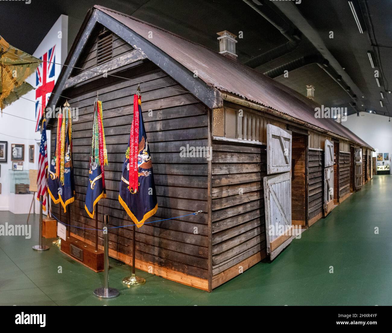 Une ferme d'Angleterre qui a été utilisée par l'Airborne 101st Banque D'Images