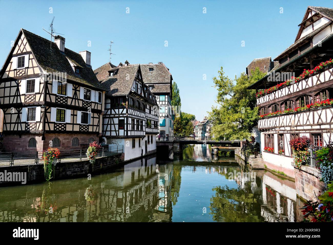 France, Strasbourg, le centre historique classé au patrimoine mondial de l'UNESCO, la petite France, autour de la place Benjamin Zix. Banque D'Images