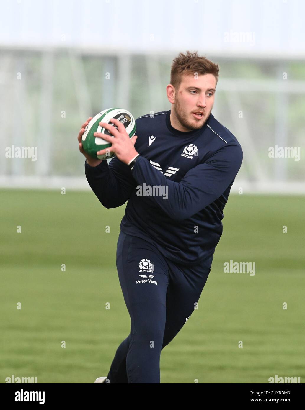 Oriam Sports Center Edinburgh.Scotland.UK. 14th mars 22. Guinness six Nations. Séance d'entraînement Matt FagersonTraining en Écosse pour le match irlandais. Crédit : eric mccowat/Alay Live News Banque D'Images