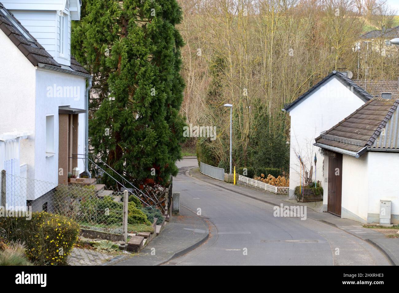 rue dans le village Banque D'Images