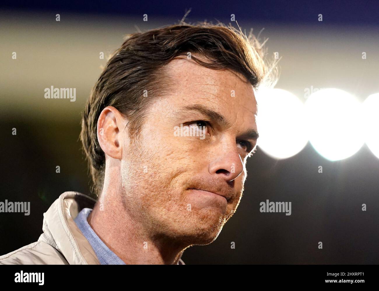 Photo du dossier datée du 29-01-2022 du directeur de Bournemouth Scott Parker qui a reçu une interdiction de toucher de ligne en un match après avoir admis avoir utilisé un langage abusif lors de la défaite de son côté à Preston plus tôt ce mois-ci. Date de publication : lundi 14 mars 2022. Banque D'Images