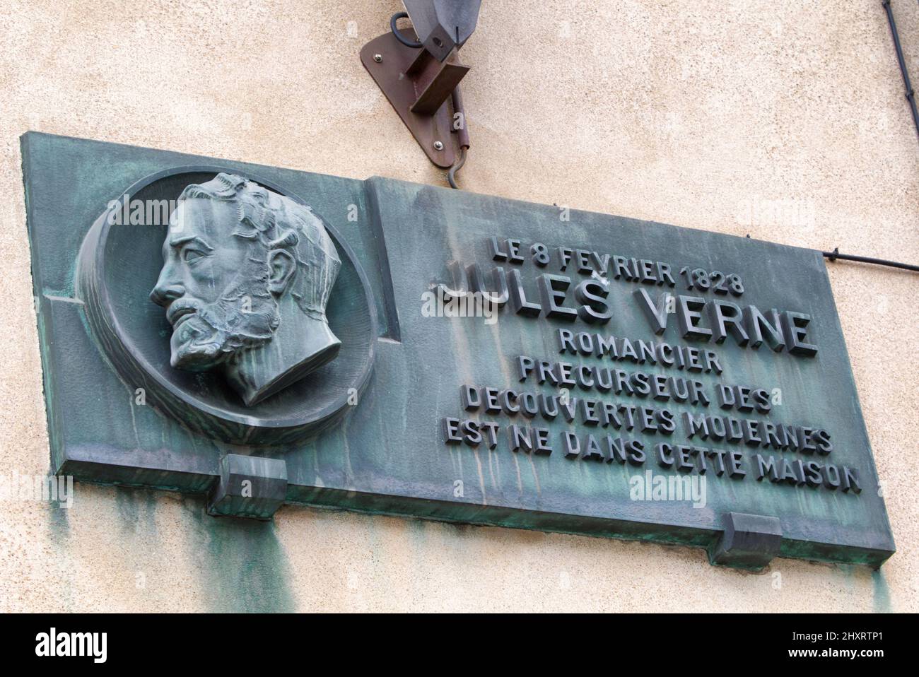 Berceau de l'imagination - lieu de naissance de Jules Verne, point de départ de ses voyages extraordinaires - Nantes - pays de la Loire - France Banque D'Images