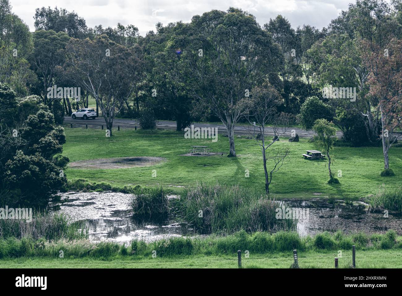 Belle vue sur le Yan Yean Reservoir Park, Australie Banque D'Images