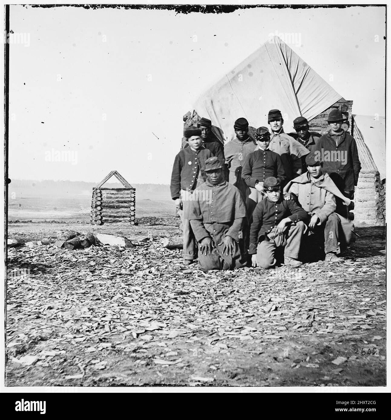 Photo d'époque de la Guerre de Sécession 1860s Banque D'Images