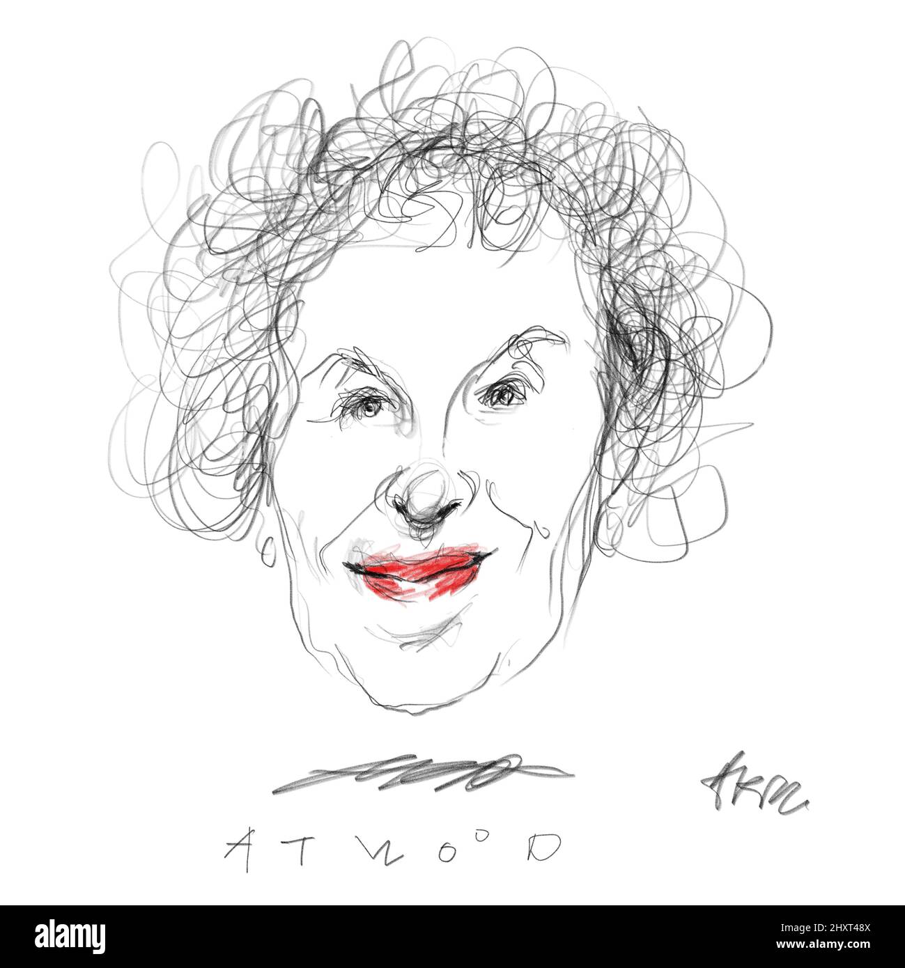Portrait de Margaret Atwood Banque D'Images