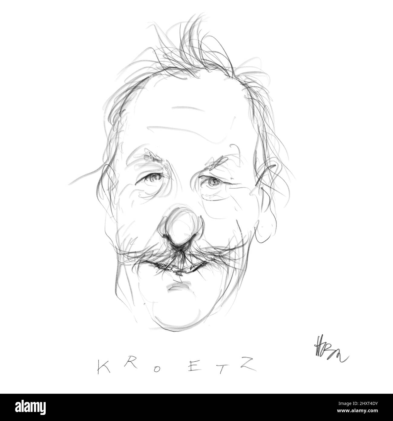 Portrait de Franz Xaver Kroetz Banque D'Images