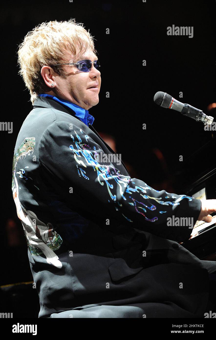 Arrêt de la tournée de concert « Greatest Hits Live » d'Elton John au Ted constant Center, Virginie, États-Unis. Banque D'Images