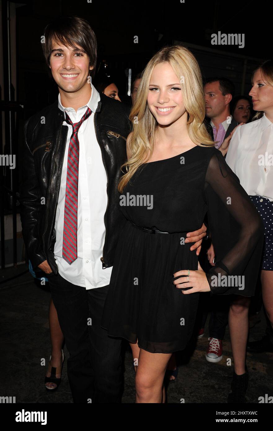 James Maslow et Halston Schrage lors de la fête « Young Hollywood » organisée par LE MAGAZINE NYLON à Bardot, en Californie Banque D'Images