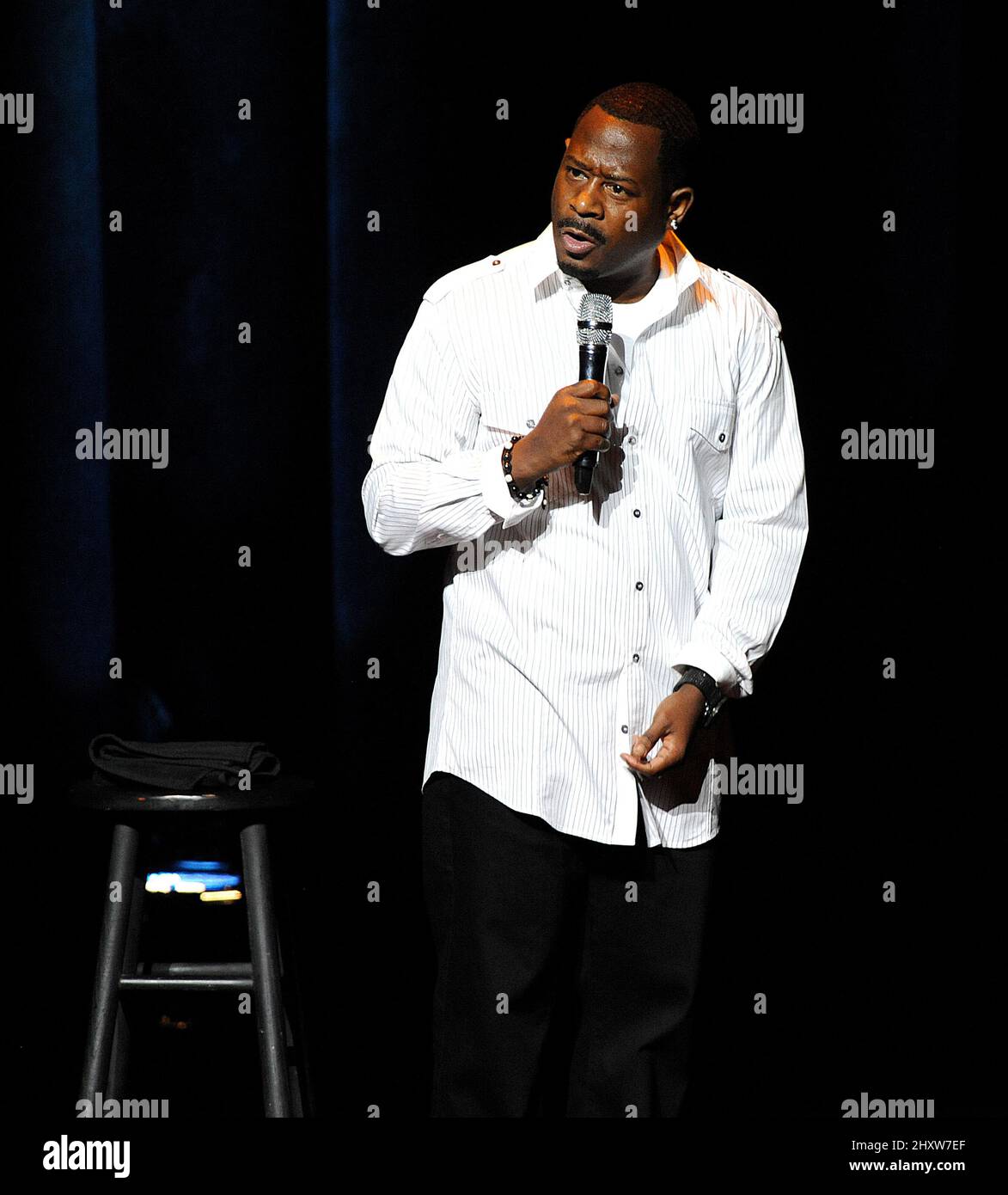 Martin Lawrence sur scène lors de la Comedy Tour de 2011 au Durham Performing Arts Centre, en Caroline du Nord. Banque D'Images