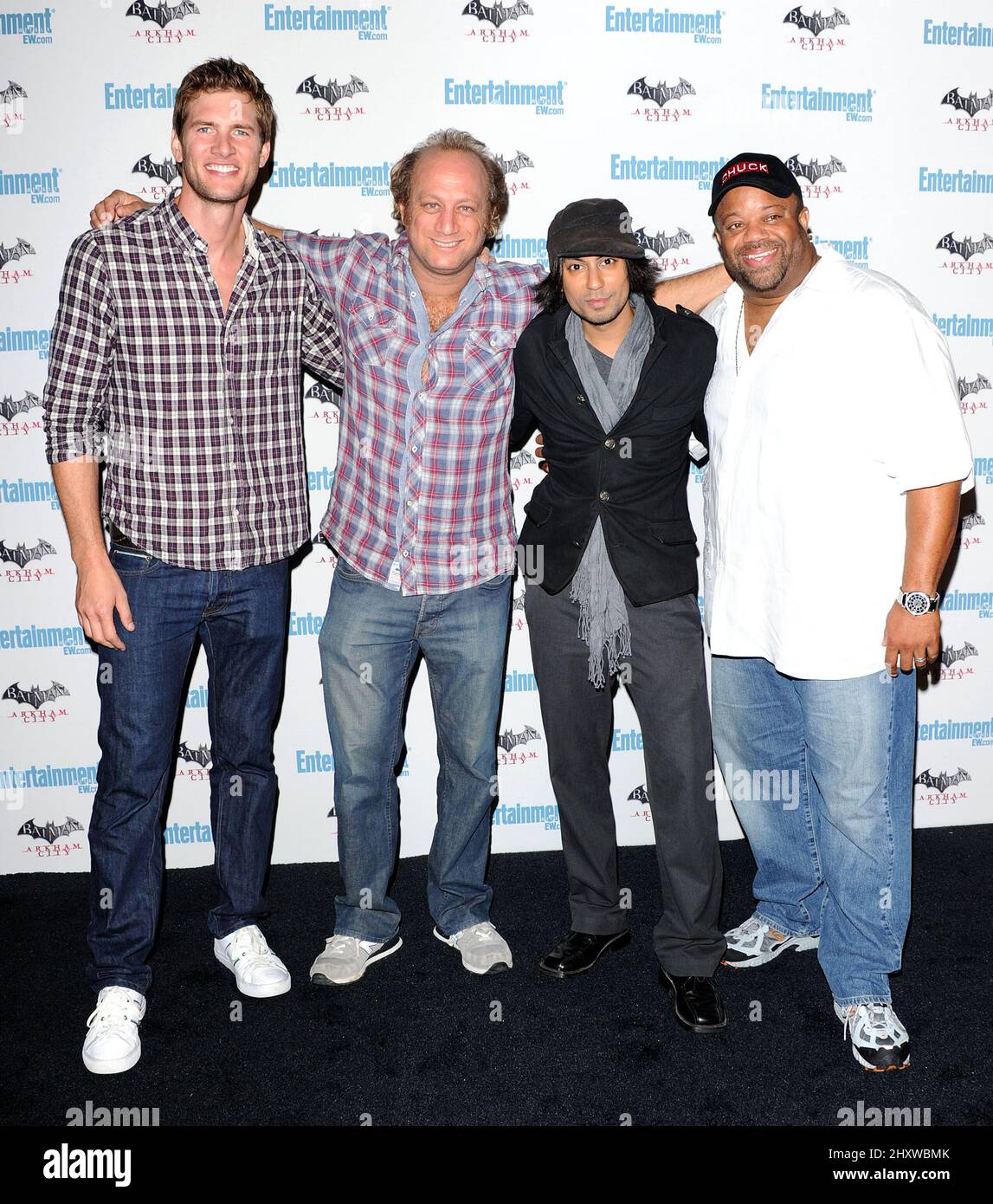 Ryan McPartlin, Scott Krinsky, Vik Sahay et Mark Christopher Lawrence lors de la soirée Comic-con annuelle 5th de l'Entertainment Weekly qui s'est tenue au Hard Rock Hotel San Diego Banque D'Images