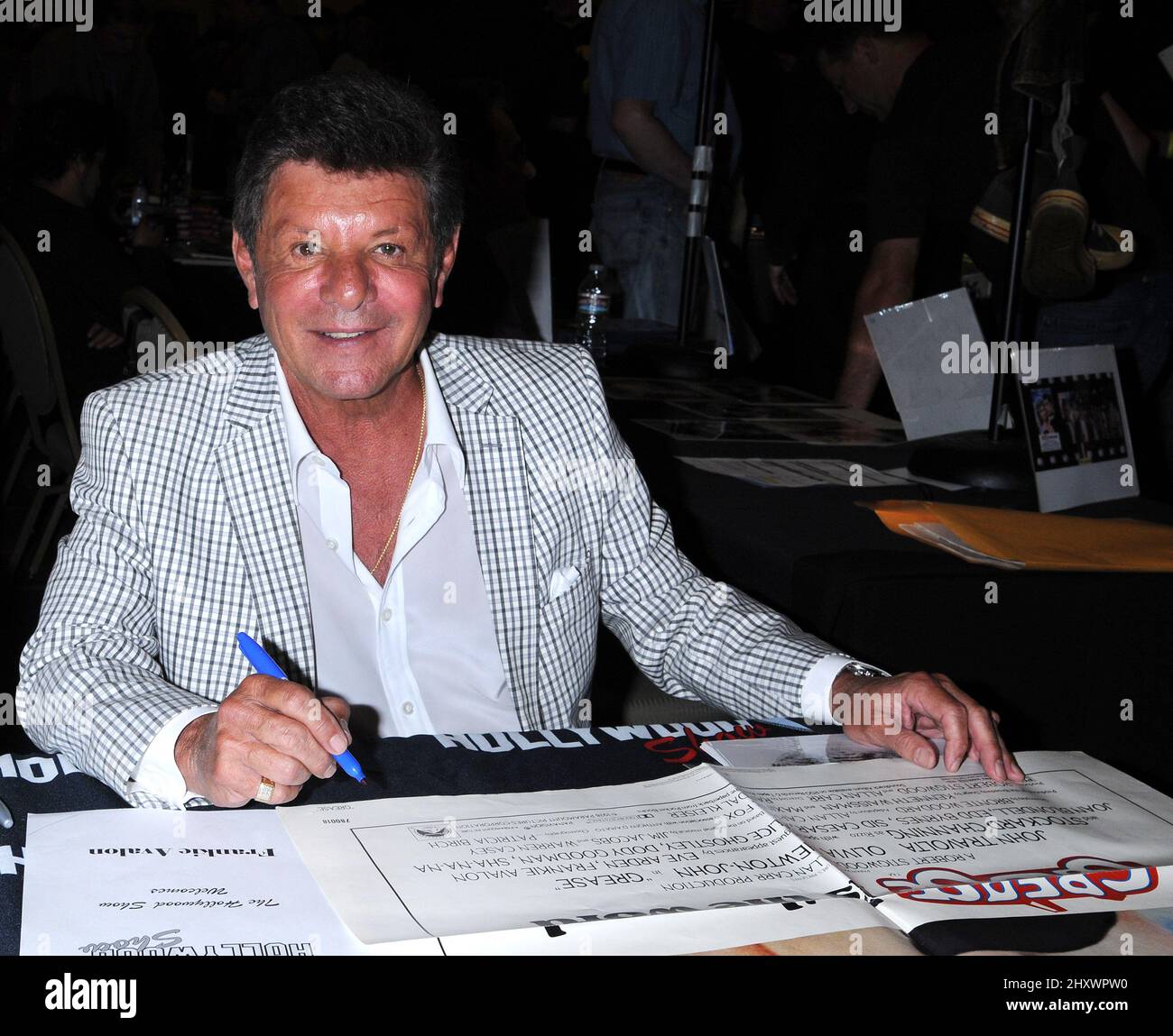 Frankie Avalon lors du Hollywood Show, automne 2011, qui s'est tenu au Burbank Airport Marriott Hotel & Convention Center, Californie Banque D'Images