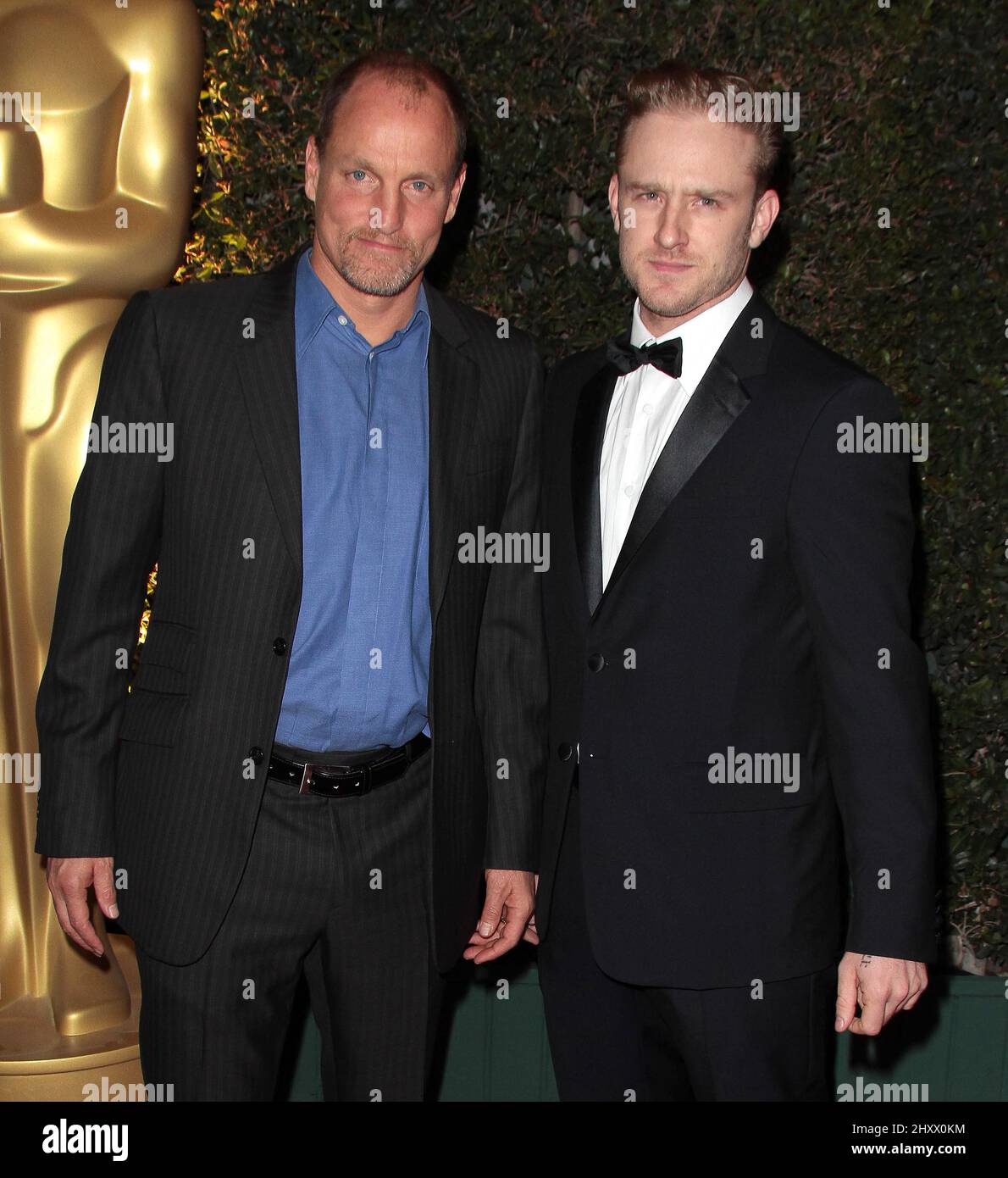 Woody Harrelson et Ben Foster au Governors ball 3rd, Los Angeles. Banque D'Images
