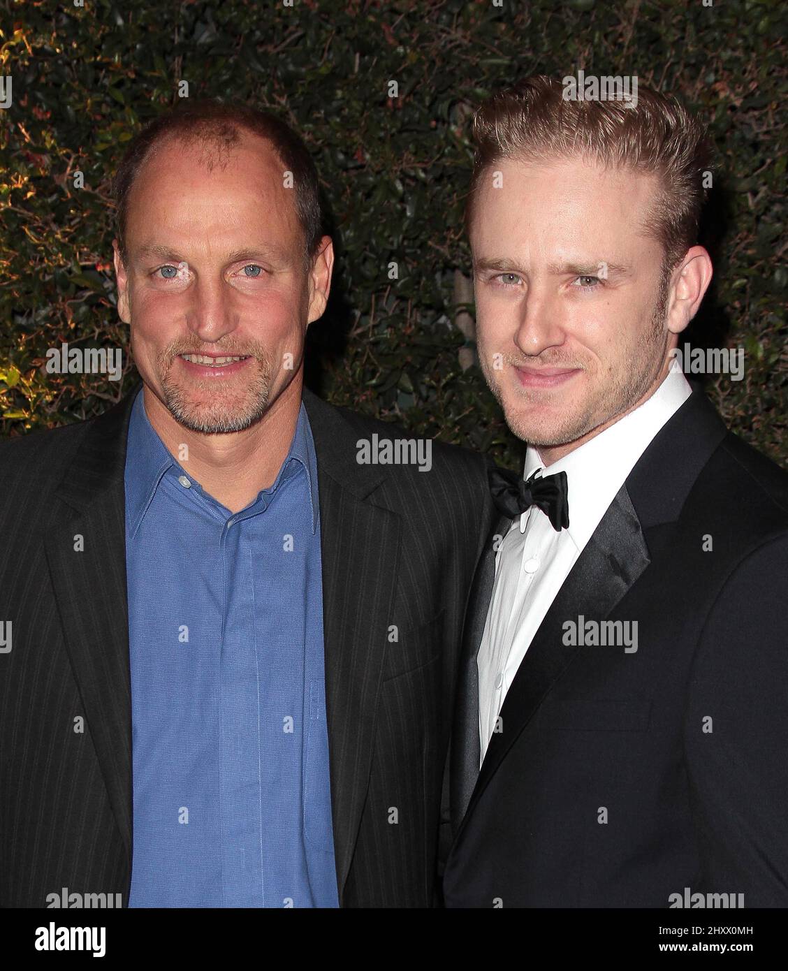 Woody Harrelson et Ben Foster au Governors ball 3rd, Los Angeles. Banque D'Images