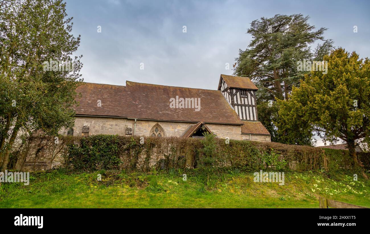 Église Saint-Jacques dans le village de Kington, Worcestershire, Angleterre. Banque D'Images