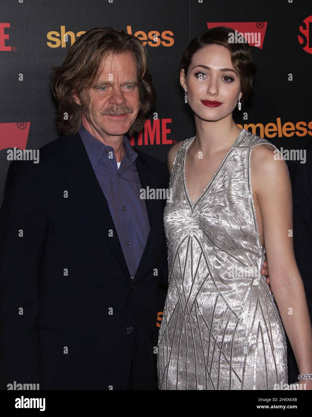 William H. Macy et Emmy Rossum lors de la réception de la saison 2 'sans' qui s'est tenue à l'Haus Los Angeles Banque D'Images