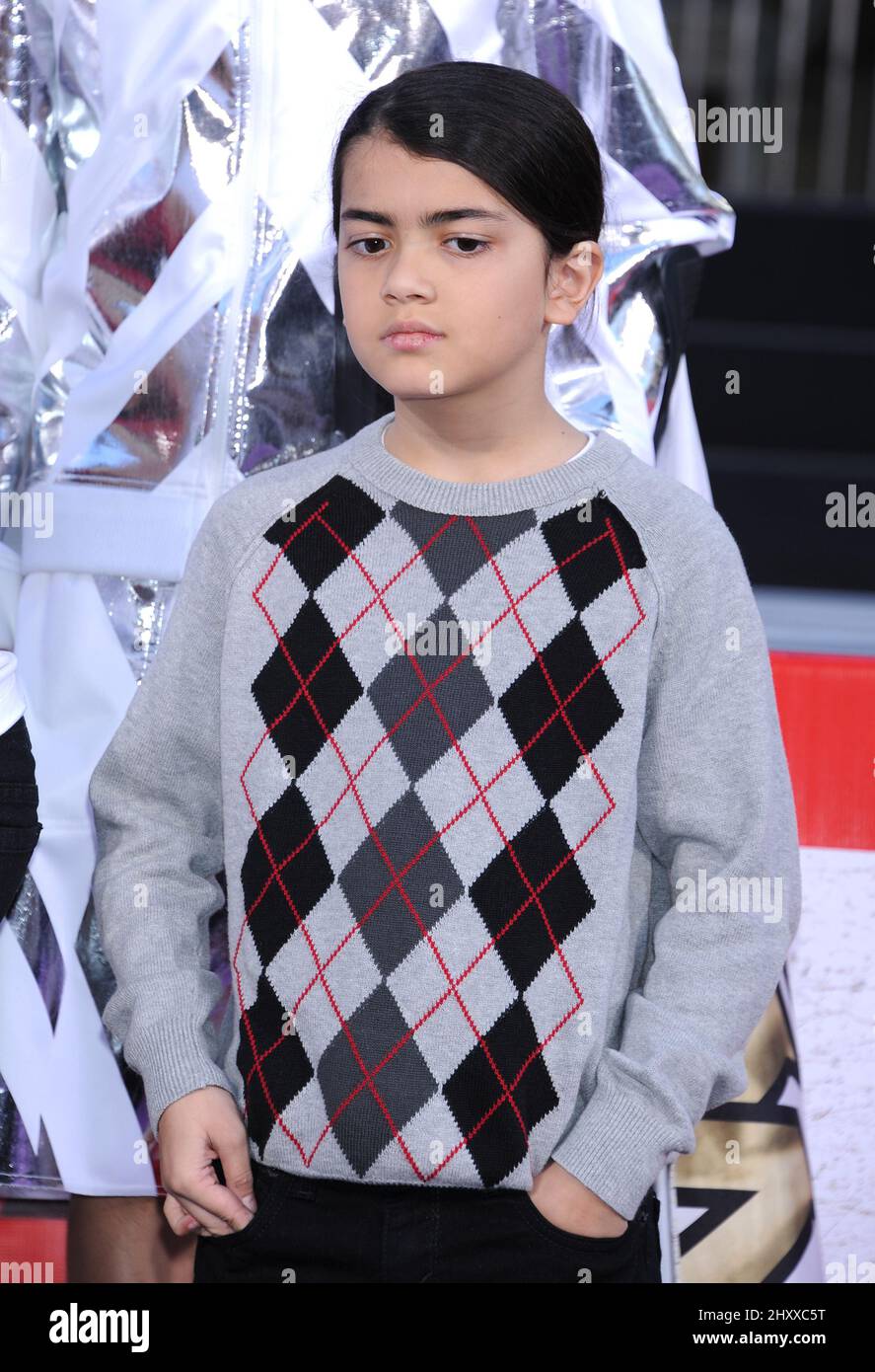 Blanket Jackson lors d'une cérémonie en l'honneur de feu Michael Jackson avec des empreintes de main et de pied à Cement, tenue au Grauman's Chinese Theatre, le 26 janvier 2012, à Los Angeles. Banque D'Images