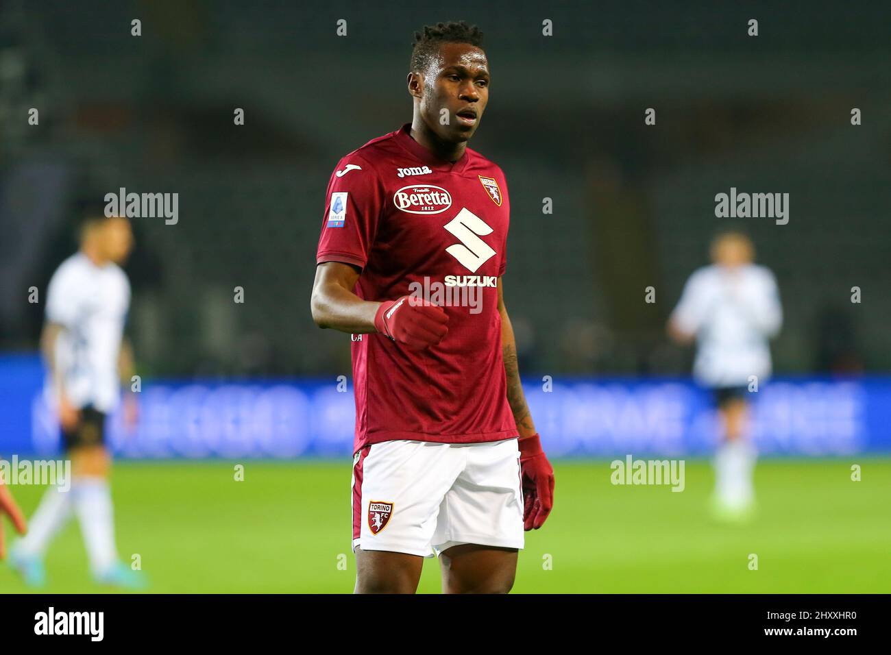 TURIN, ITALIE, LE 13 MARS 2022. Wilfried Singo du Torino FC pendant la série Un match entre le Torino FC et le FC Internazionale Milano à l'Olympic Grande to Banque D'Images