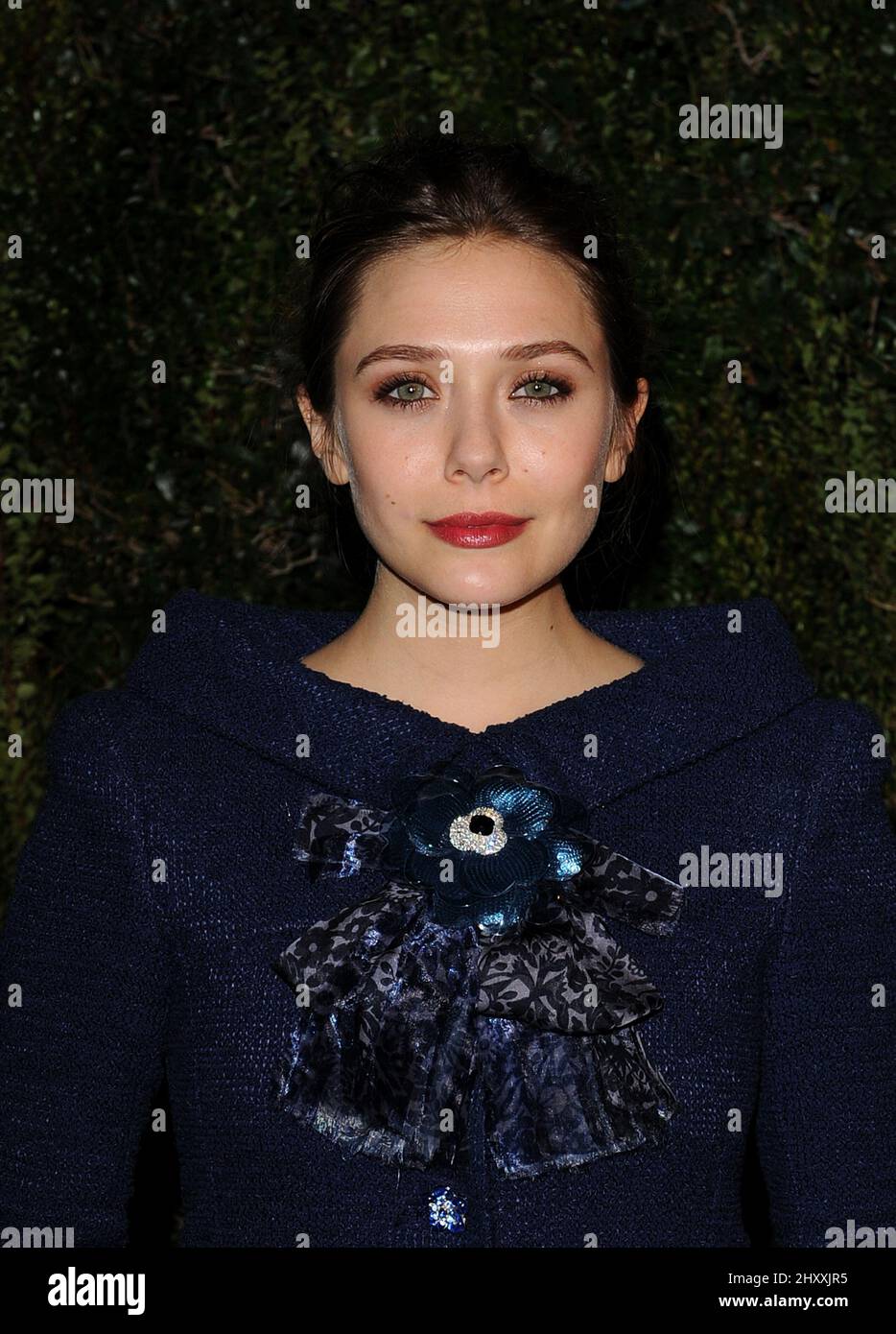 Elizabeth Olsen assistant au dîner avant-Oscar de Chanel au restaurant Madeo à Los Angeles, Etats-Unis. Banque D'Images