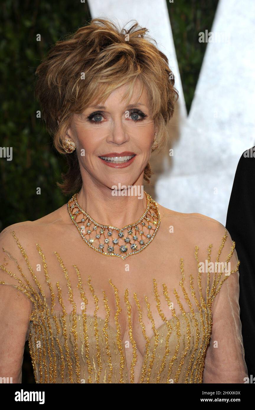 Jane Fonda au Vanity Fair Oscar Party à West Hollywood en Californie Banque D'Images