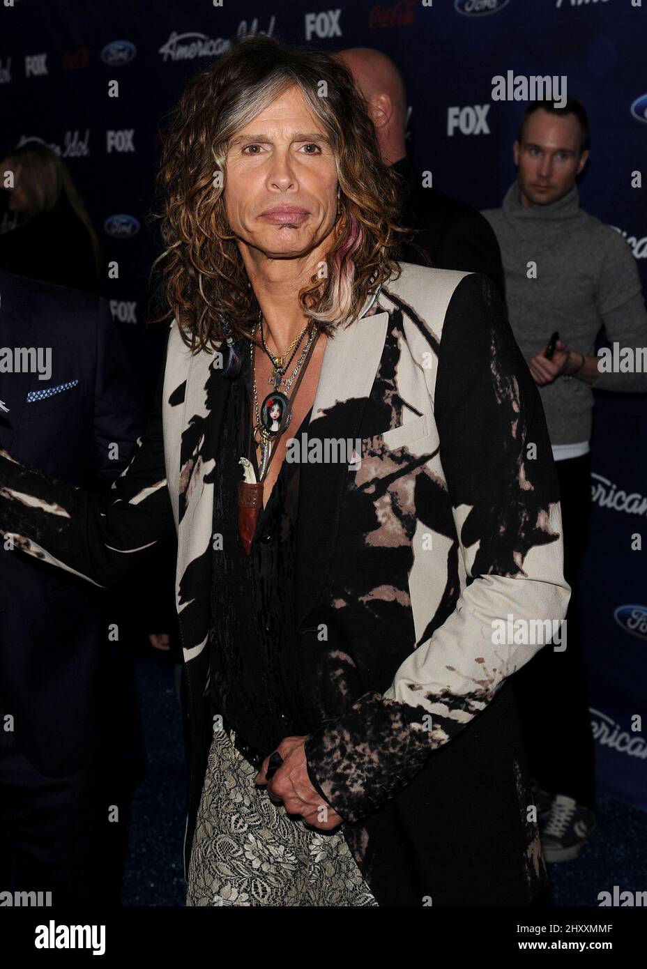 Steven Tyler pendant le parti américain Idol Top Finalists Party tenu à The Grove, Californie Banque D'Images