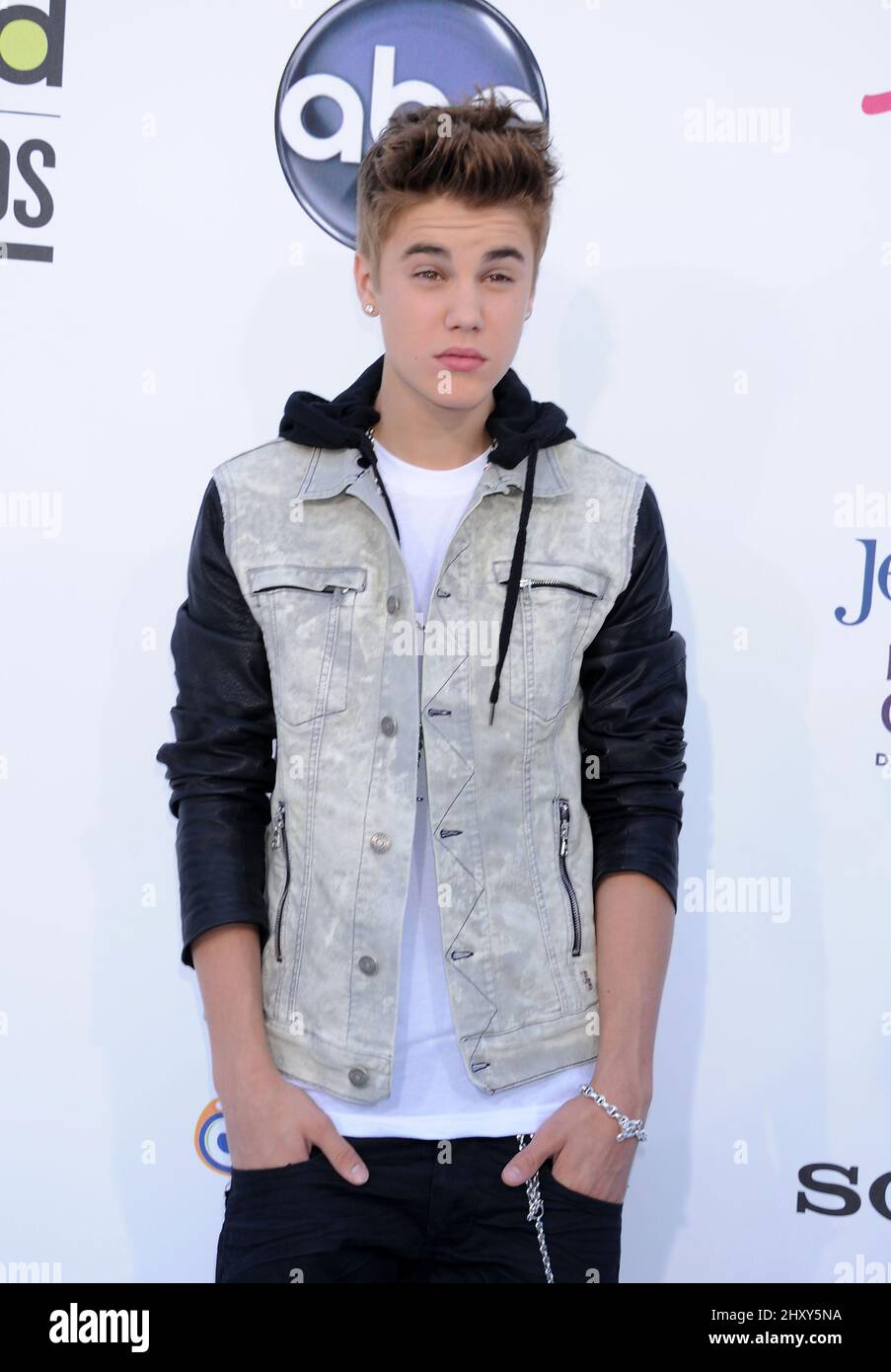 Justin Bieber lors des Billboard Awards 2012 qui se tiennent au MGM Grand Garden Arena, Las Vegas Banque D'Images