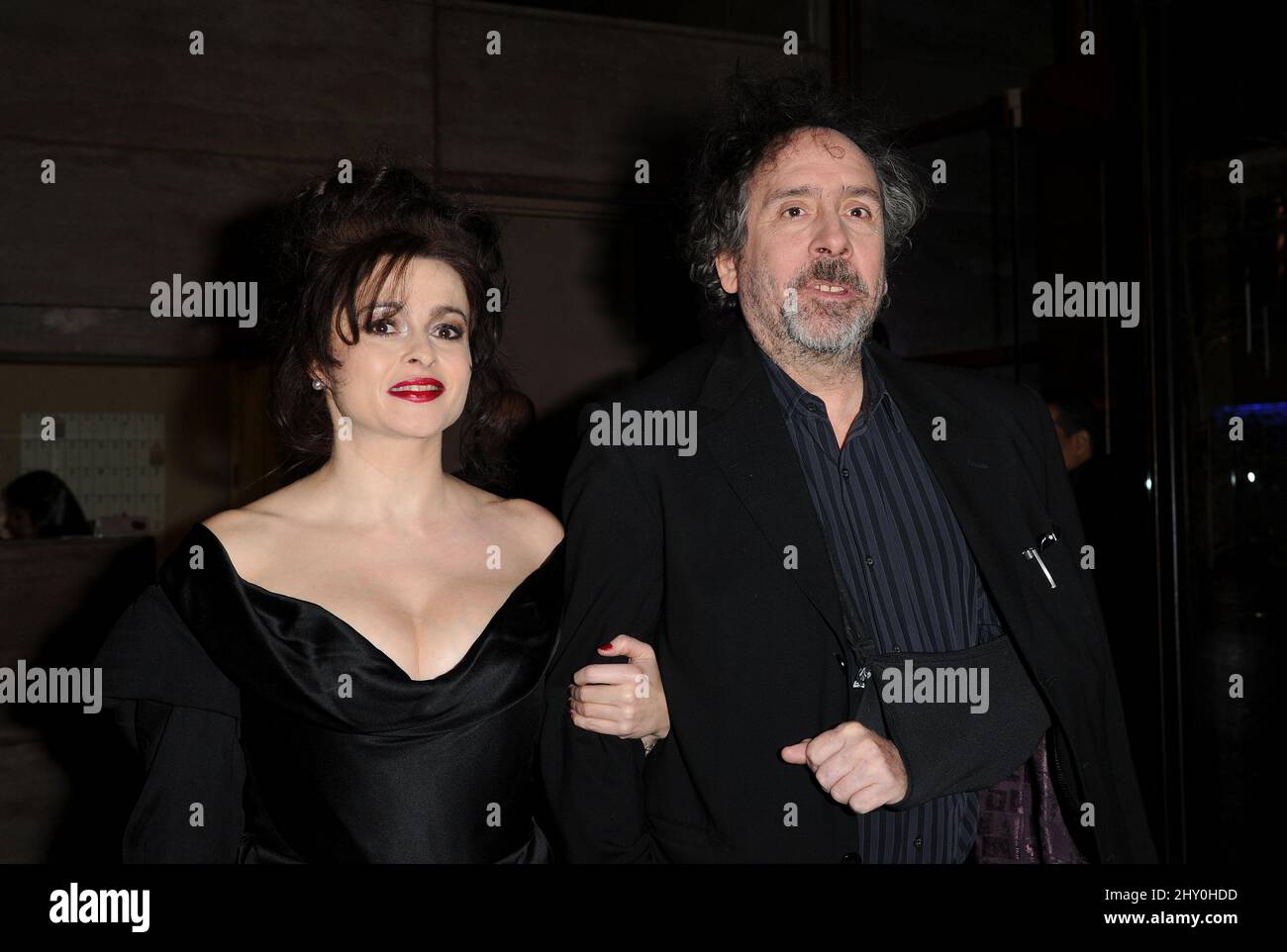 Helena Bonham carter et Tim Burton assistent aux prix 2013 de l'Association des critiques du film de Los Angeles à Los Angeles, en Californie. Banque D'Images