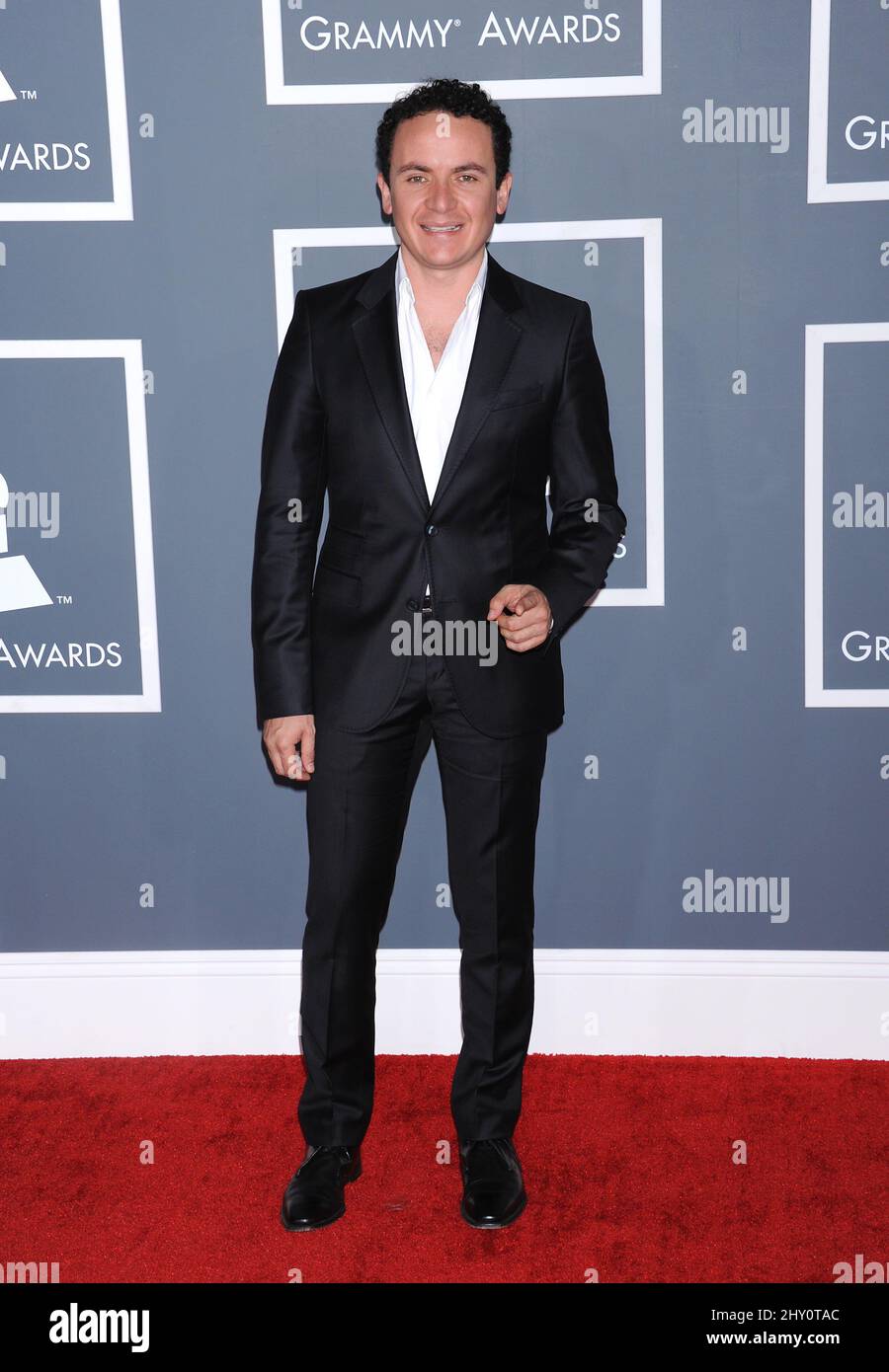 Fonseca arrive pour les Grammy Awards annuels 55th qui se tiennent au Staples Center de Los Angeles. Banque D'Images