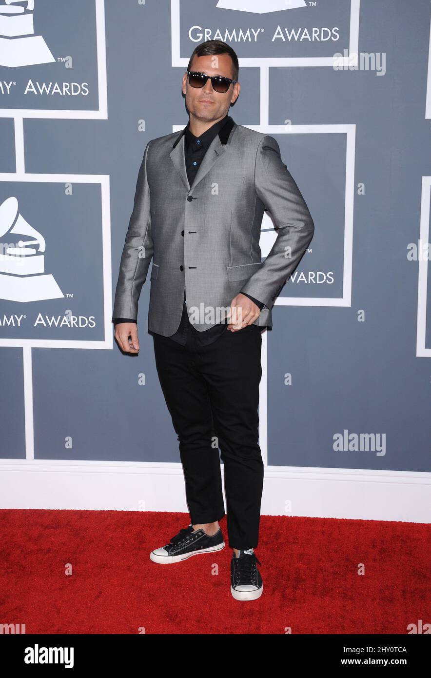 Kaskade arrive pour les Grammy Awards annuels 55th au Staples Center de Los Angeles. Banque D'Images