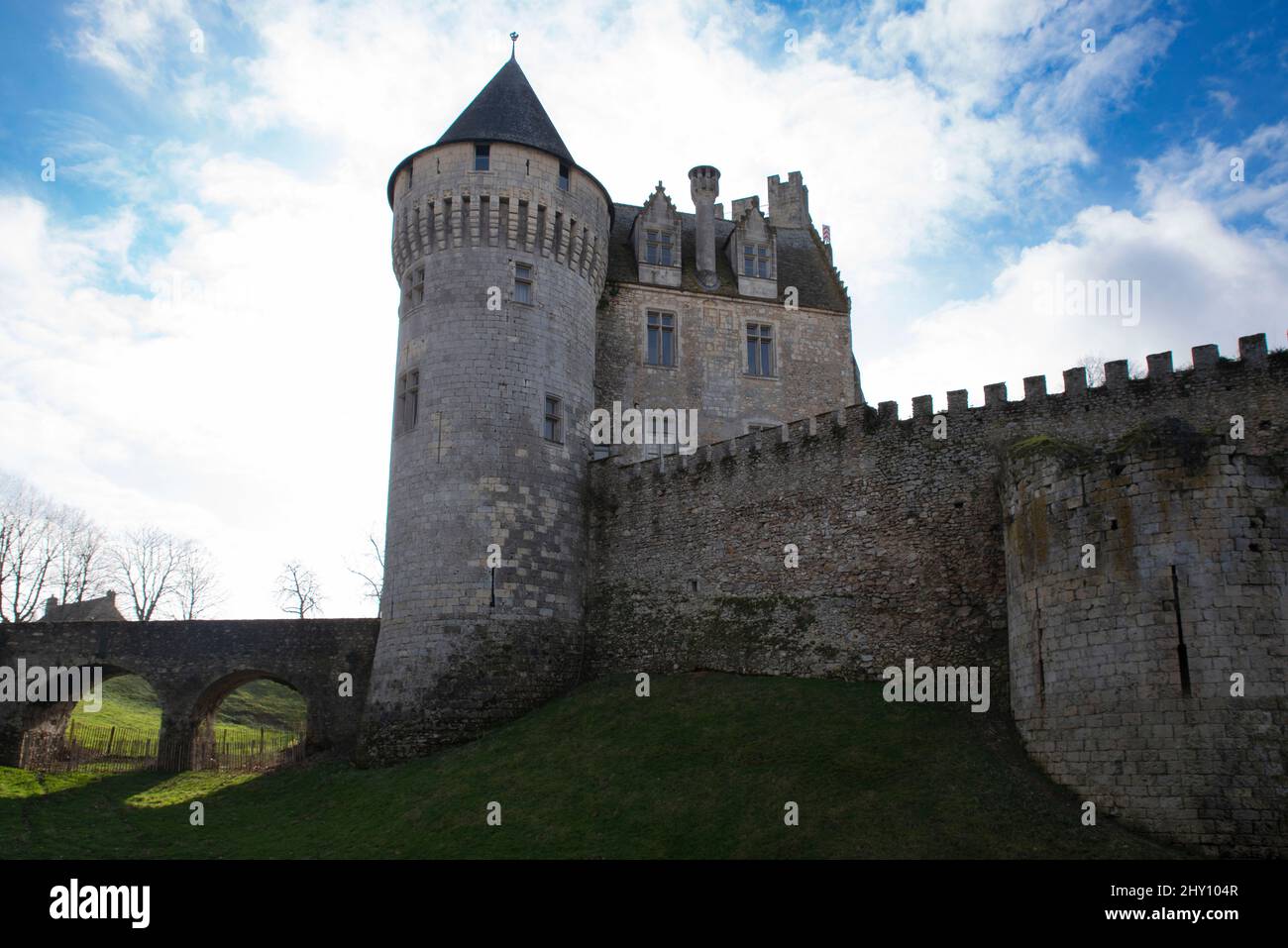 Château médiéval de Nogent-le-Rotrou dans la région de Perche Banque D'Images