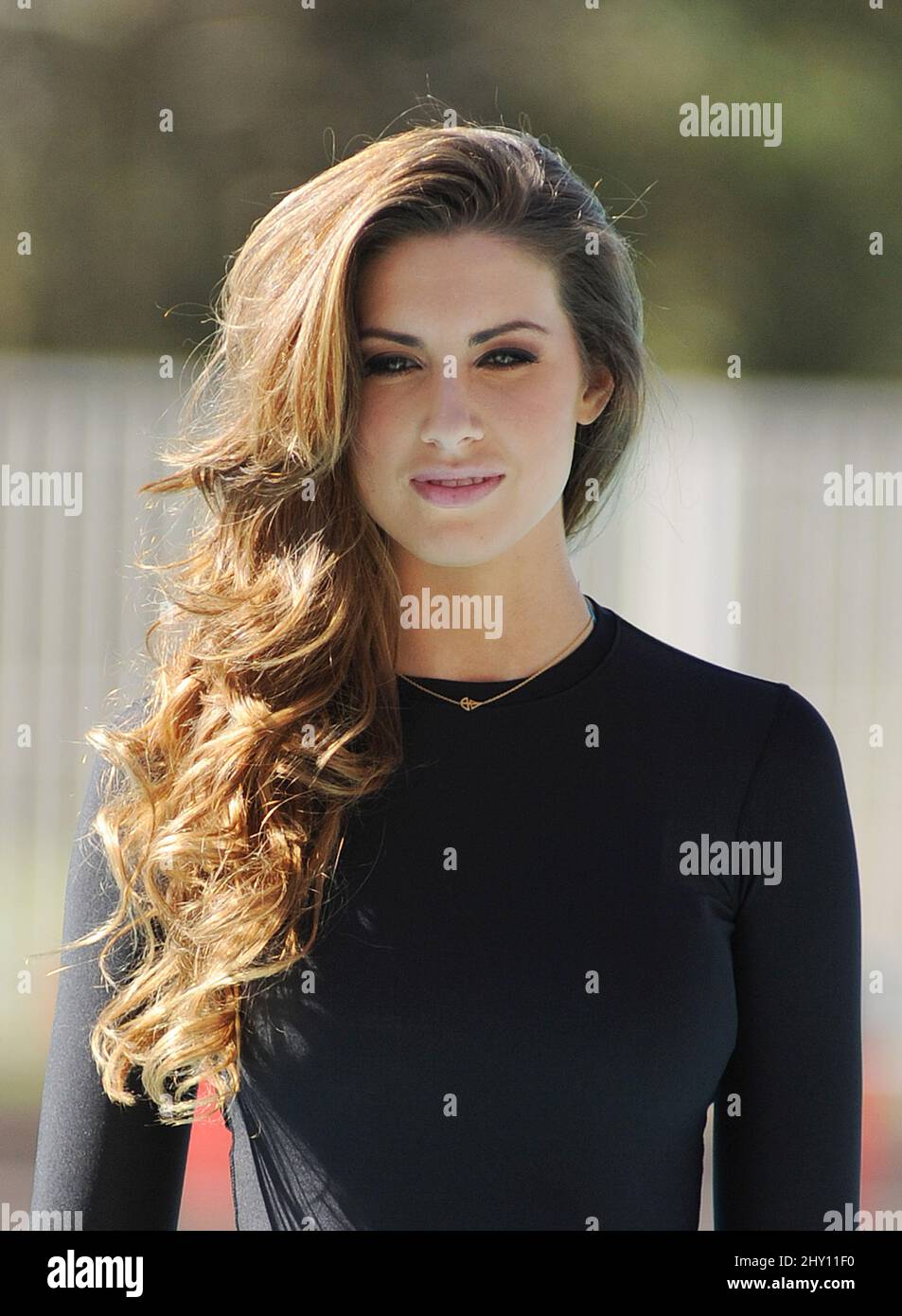 Katherine Webb sur le set de 'Celebrity Splash' à Los Angeles Banque D'Images
