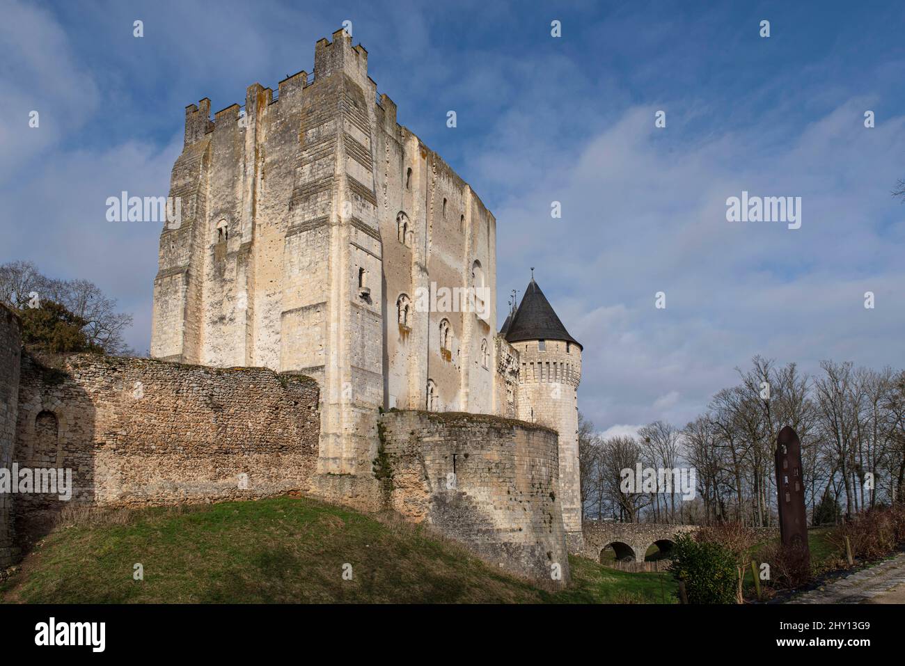 Château médiéval de Nogent-le-Rotrou dans la région de Perche Banque D'Images