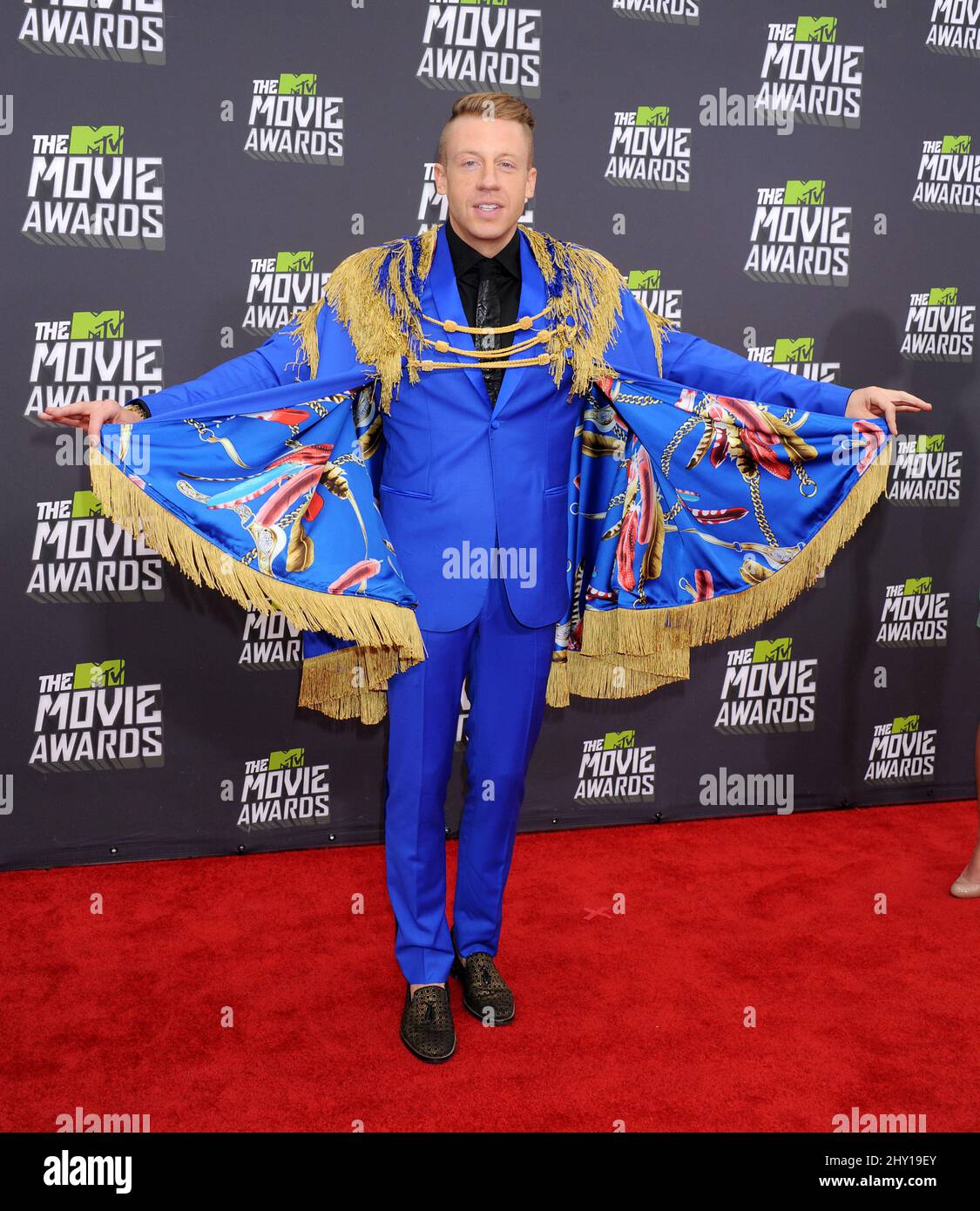 Macklemore arrive aux MTV Movie Awards 2013 à Sony Pictures Studios le 14 avril 2013 à Los Angeles, en Californie. Banque D'Images