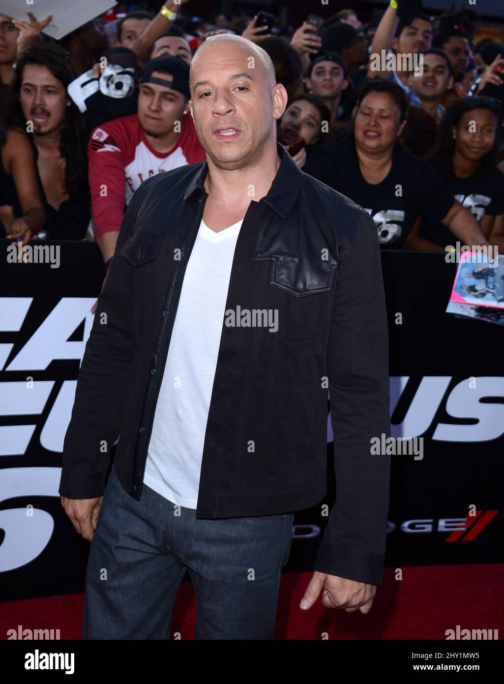 Vin Diesel arrive pour la première Universal Pictures film pour Fast & Furious 6 à l'amphithéâtre Gibson de Universal City, Californie. Banque D'Images