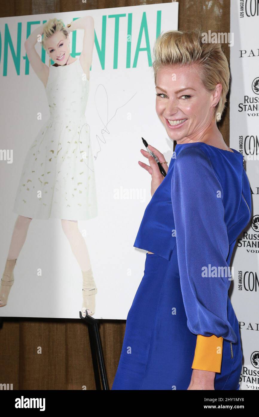 Portia de Rossi participant au 'Los Angeles Confidential Magazine célèbre mai/juin Cover Girl Portia de Rossi' tenu à Palihouse à Los Angeles, Etats-Unis. Banque D'Images