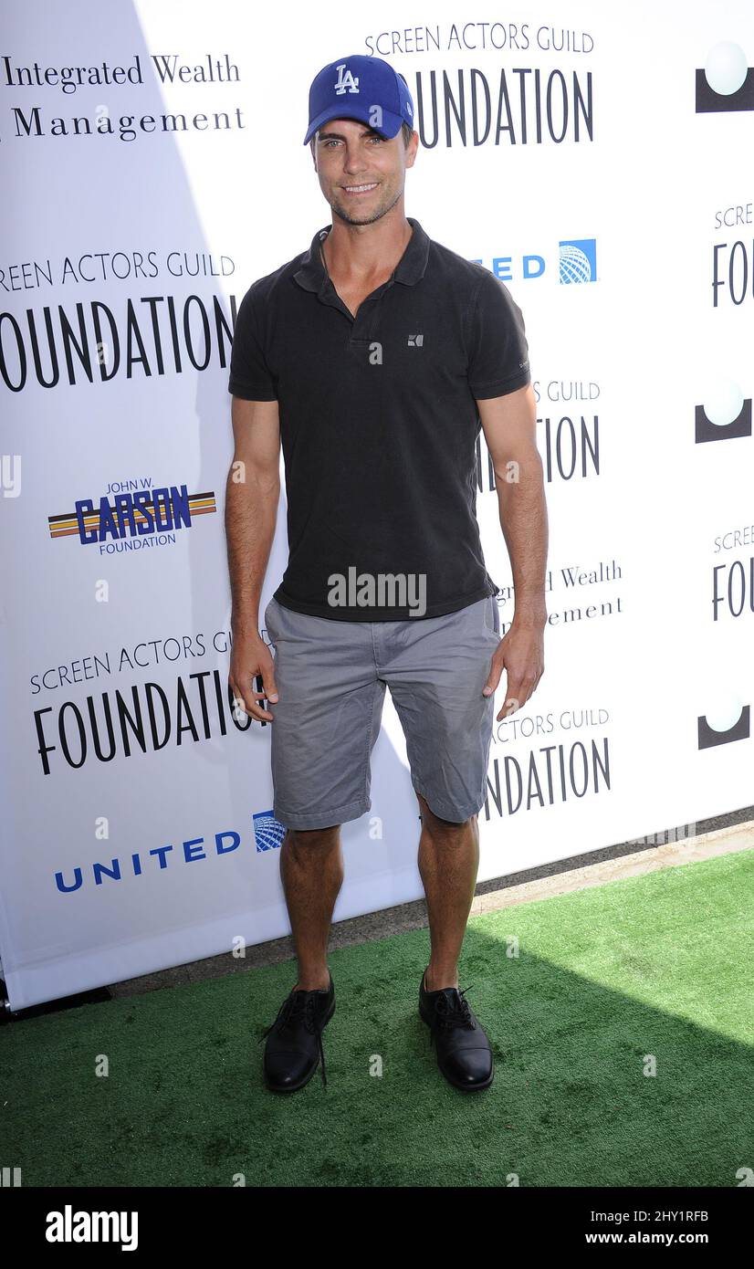 Colin Egglesfield attedinfg le tournoi annuel SAG Golf Classic 4th au Lakeside Golf Club de Los Angeles, Etats-Unis. Banque D'Images